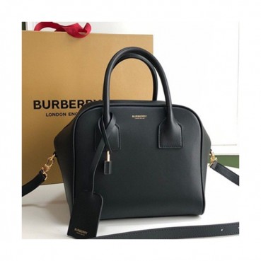Burberry 2019 Leather Tote Shoulder Bag, 34cm - 버버리 2019 여성용 레더 토트 숄더백 ,BURB0373,34cm,블랙