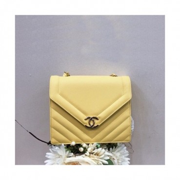 Chanel 2019  Women Small Flap Chain Shoulder Bag,21CM - 샤넬 2019 여성용 스몰 플랩 체인 숄더백 ,CHAB1136,21CM,옐로우