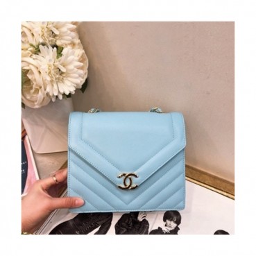 Chanel 2019  Women Small Flap Chain Shoulder Bag,21CM - 샤넬 2019 여성용 스몰 플랩 체인 숄더백 ,CHAB1135,21CM,스카이블루