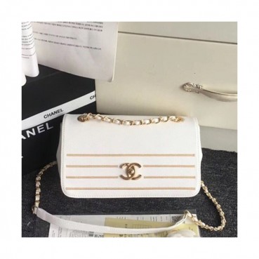 Chanel 2019  Women Flap Chain Shoulder Bag,24CM - 샤넬 2019 여성용 플랩 체인 숄더백 ,CHAB1108,24CM,화이트