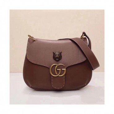 Gucci 2019 GG Marmont  Women Shoulder Bag,32CM - 구찌 2019 GG 마몬트 여성용 숄더백 409154,GUB0790,32CM,브라운
