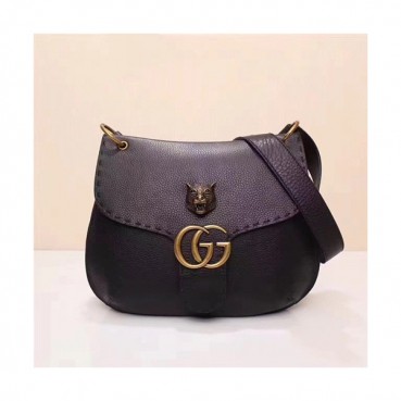 Gucci 2019 GG Marmont  Women Shoulder Bag,32CM - 구찌 2019 GG 마몬트 여성용 숄더백 409154,GUB0788,32CM,블랙