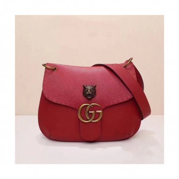 Gucci 2019 GG Marmont  Women Shoulder Bag,32CM - 구찌 2019 GG 마몬트 여성용 숄더백 409154,GUB0787,32CM,레드