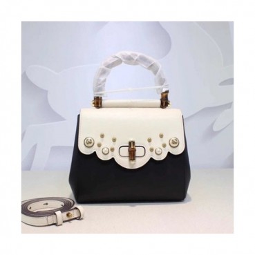 Gucci 2019 Leather Women Tote Shoulder Bag,22CM - 구찌 2019 GG 레더 여성용 토트 숄더백 476448,GUB0775,22CM,블랙+화이트