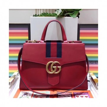 Gucci 2019 GG Marmont  Women Tote Shoulder Bag,36CM - 구찌 2019 GG 마몬트 여성용 토트 숄더백 476470,GUB0774,36CM,레드