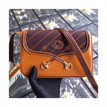 Gucci 2019 Doppio Morso omen Shoulder Bag,21M - 구찌 2019  도피오 모르스 여성용 숄더백 537206, GUB0713,21cm,오렌지+브라운