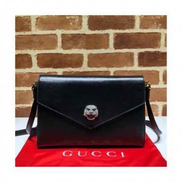 Gucci 2019 Tiger Head Women Shoulder Bag,28CM - 구찌 2019  타이거헤드 여성용 숄더백 527857, GUB0712,28cm,블랙