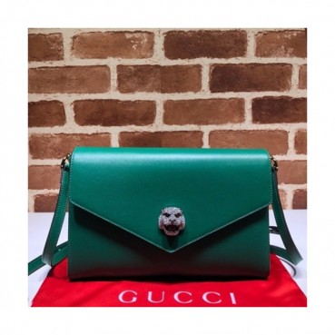 Gucci 2019 Tiger Head Women Shoulder Bag,28CM - 구찌 2019  타이거헤드 여성용 숄더백 527857, GUB0710,28cm,그린