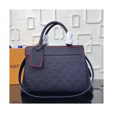 Louis Vuitton 2019 Vosges Leather Tote Shoulder Bag,33cm - 루이비통 2019 보주 레더 여성용 토트숄더백,M43738,LOUB1597,33cm,네이비
