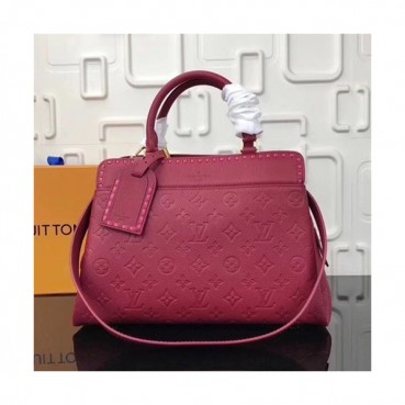 Louis Vuitton 2019 Vosges Leather Tote Shoulder Bag,33cm - 루이비통 2019 보주 레더 여성용 토트숄더백,M43249,LOUB1595,33cm,다크레드