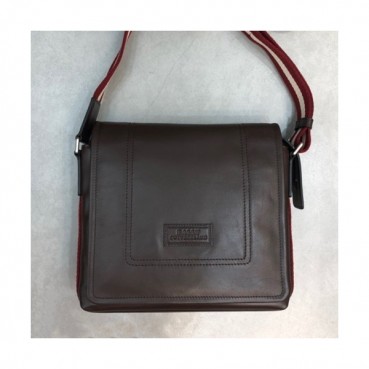 Bally 2019 Leather Shoulder Bag,26cm  - 발리 2019 레더 남성용 숄더백 BALB0062,26cm,브라운