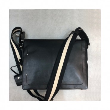 Bally 2019 Leather Shoulder Bag,30cm  - 발리 2019 레더 남성용 숄더백 BALB0059,30cm,블랙