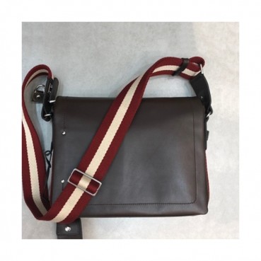 Bally 2019 Leather Shoulder Bag,30cm  - 발리 2019 레더 남성용 숄더백 BALB0058,30cm,브라운