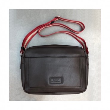 Bally 2019 Leather Shoulder Bag,32cm  - 발리 2019 레더 남성용 숄더백 BALB0057,32cm,브라운