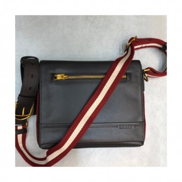 Bally 2019 Leather Shoulder Bag,28cm  - 발리 2019 레더 남성용 숄더백 BALB0048,28cm,브라운