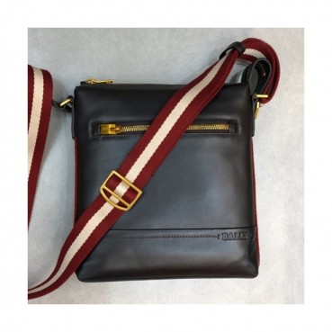 Bally 2019 Leather Shoulder Bag,27cm  - 발리 2019 레더 남성용 숄더백 BALB0047,27cm,브라운