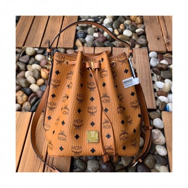MCM 2019 Visetos Bucket Tote Shoulder Bag,26cm - 엠씨엠 2019 여성용 비세토스 버킷 토트 숄더백 MCMB0327, 26cm,브라운