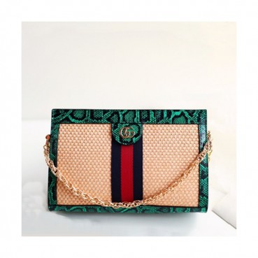 Gucci 2019 Ophidia Women Shoulder Bag ,26CM - 구찌 2019 오피디아  여성용 숄더백 ,503877,GUB0699,26CM,베이지+그린