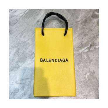 Balenciaga 2019 Leather Super Mini Tote Shoulder Bag / Phone Bag,23CM - 발렌시아가 2019 여성용 레더 슈퍼 미니 토트 숄더백 / 폰 백,BGB0430,23CM,옐로우