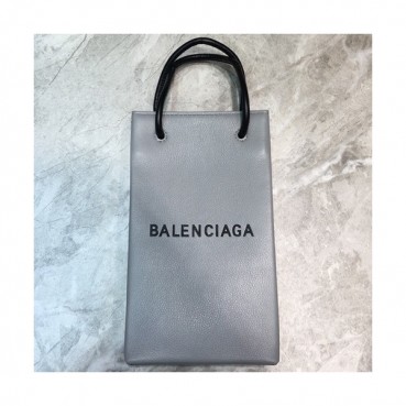 Balenciaga 2019 Leather Super Mini Tote Shoulder Bag / Phone Bag,23CM - 발렌시아가 2019 여성용 레더 슈퍼 미니 토트 숄더백 / 폰 백,BGB0428,23CM,그레이