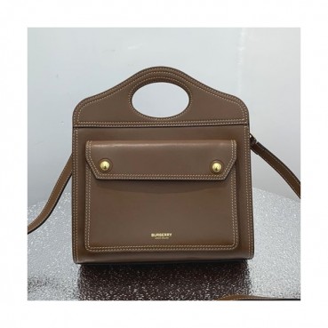 Burberry 2019 Leather Shoulder Bag, 26cm - 버버리 2019 여성용  레더 숄더백 ,BURB0363,26cm,브라운
