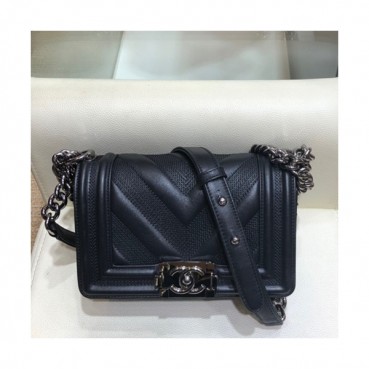 Chanel 2019 Leboy Leather Chain Shoulder Bag ,20cm - 샤넬 2019 르보이 레더 체인 숄더백 67085 