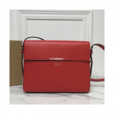 Burberry 2019 Grace Leather Large Shoulder Bag, 26cm - 버버리 2019 그레이스 레더 라지 숄더백 ,BURB0323,26cm,레드