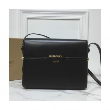 Burberry 2019 Grace Leather Large Shoulder Bag, 26cm - 버버리 2019 그레이스 레더 라지 숄더백 ,BURB0321,26cm,블랙