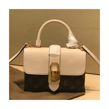 Louis Vuitton 2019 One Handle Shoulder Bag,20cm - 루이비통 2019 원 핸들 여성용 숄더백 M43129,LOUB1570 ,20cm,브라운+화이트