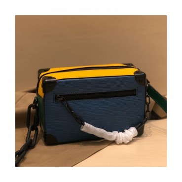 Louis Vuitton 2019 Soft Trunk Shoulder Bag,25cm - 루이비통 2019 소프트 트렁크 숄더백 M44480,LOUB1555,25cm,블루