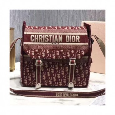 Dior 2019 Oblique Shoulder Bag,27CM - 디올 2019 여성용올비리크 숄더백 DIOB0384,27CM,레드
