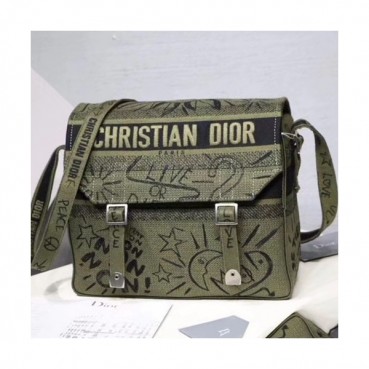 Dior 2019 Oblique Shoulder Bag,27CM - 디올 2019 여성용올비리크 숄더백 DIOB0382,27CM,그린
