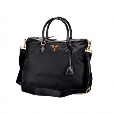 Prada 2019 Pocono Zipper Shouler Bag,35cm - 프라다 2019 포코노 지퍼 숄더백 ,1BC060,35cm,블랙