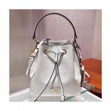 Prada 2019 Woman Leather Bucket Tote Shoulder Bag,22cm - 프라다 2019 여성용 레더 버킷 토트 숄더백 ,1BZ032
