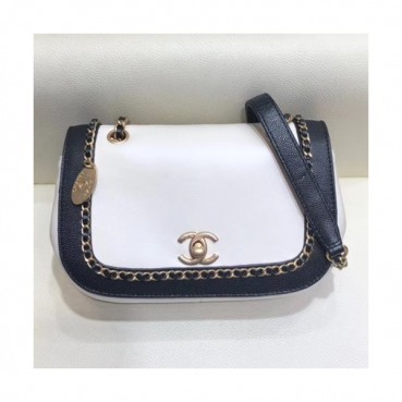 Chanel 2019 Woman Flab Shoulder Bag,22CM - 샤넬 2019 여성용 플랩 숄더백,CHAB1008,22CM,화이트