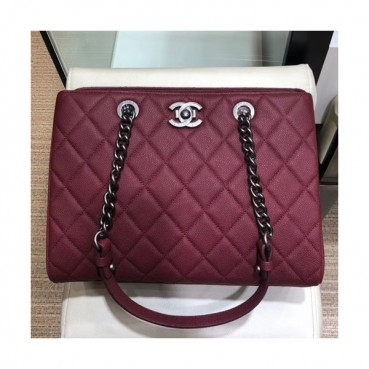 Chanel 2019 Caviar Chain Shoulder Bag,31CM - 샤넬 2019 캐비어 체인 숄더백,CHAB1007,31CM,레드
