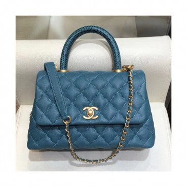 Chanel 2019 Coco Chain Handle Shoulder Bag,23/28CM - 샤넬 2019 코코 체인 핸들 숄더백,CHAB0991,23/28CM,블루