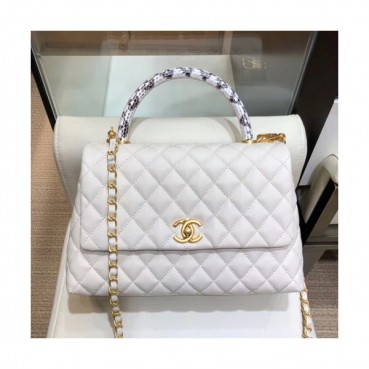 Chanel 2019 Coco Chain Handle Shoulder Bag,23/28CM - 샤넬 2019 코코 체인 핸들 숄더백,CHAB0990,23/28CM,화이트