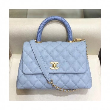 Chanel 2019 Coco Chain Handle Shoulder Bag,23/28CM - 샤넬 2019 코코 체인 핸들 숄더백,CHAB0989,23/28CM,스카이블루