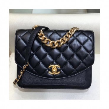 Chanel 2019 Flap Shoulder Bag,22CM - 샤넬 2019 플랩 숄더백,CHAB0977,22CM,블랙