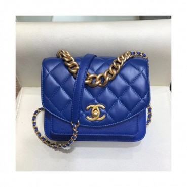 Chanel 2019 Flap Shoulder Bag,19CM - 샤넬 2019 플랩 숄더백,CHAB0976,19CM,블루