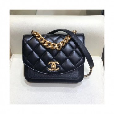 Chanel 2019 Flap Shoulder Bag,19CM - 샤넬 2019 플랩 숄더백,CHAB0975,19CM,블랙