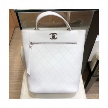 Chanel 2019 Bucket Shoulder Bag,24CM - 샤넬 2019 버킷 숄더백,CHAB0972,24CM,화이트