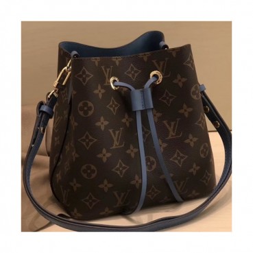 Louis Vuitton 2019 Neonoe Women  Mini Bucket Bag,20cm - 루이비통 2019 네오 노에 여성용  미니 버킷백,M52853,LOUB1514,20cm,브라운+네이비