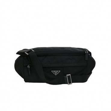 Prada 2019 Nylon Hip Sack / Shoulder Bag ,34CM - 프라다 2019 나일론 남여공용 힙색 / 숄더백,VA0091,34CM,블랙