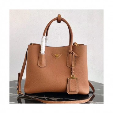 Prada 2019 Vitello Daino Double Leather Tote Shoulder Bag,33cm - 프라다 2019 비텔로 다이노 두블레 여성용 레더 토트 숄더백 ,1BG008