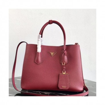 Prada 2019 Vitello Daino Double Leather Tote Shoulder Bag,33cm - 프라다 2019 비텔로 다이노 두블레 여성용 레더 토트 숄더백 ,1BG008
