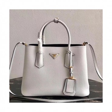Prada 2019 Vitello Daino Double Leather Tote Shoulder Bag,33cm - 프라다 2019 비텔로 다이노 두블레 여성용 레더 토트 숄더백 ,1BG008
