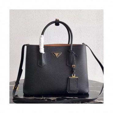 Prada 2019 Vitello Daino Double Leather Tote Shoulder Bag,33cm - 프라다 2019 비텔로 다이노 두블레 여성용 레더 토트 숄더백 ,1BG008