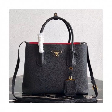 Prada 2019 Vitello Daino Double Leather Tote Shoulder Bag,33cm - 프라다 2019 비텔로 다이노 두블레 여성용 레더 토트 숄더백 ,1BG008